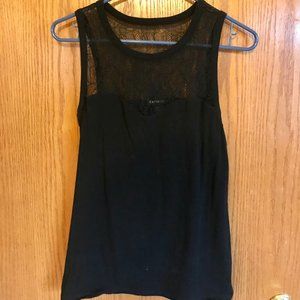 Express Black Lacy Tank, Size Small